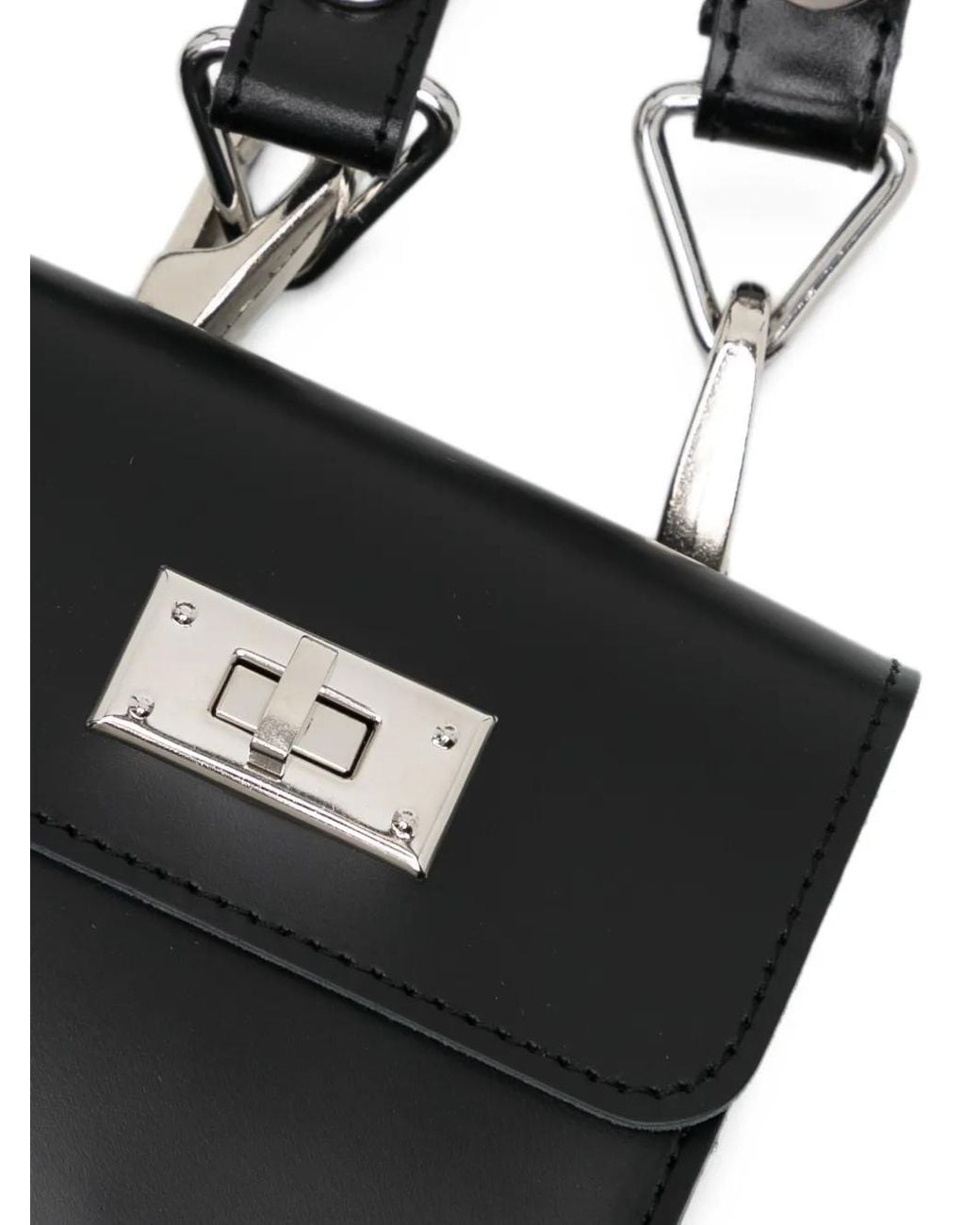 Junya Watanabe Leather-Harness Crossbody Bag in White | Lyst