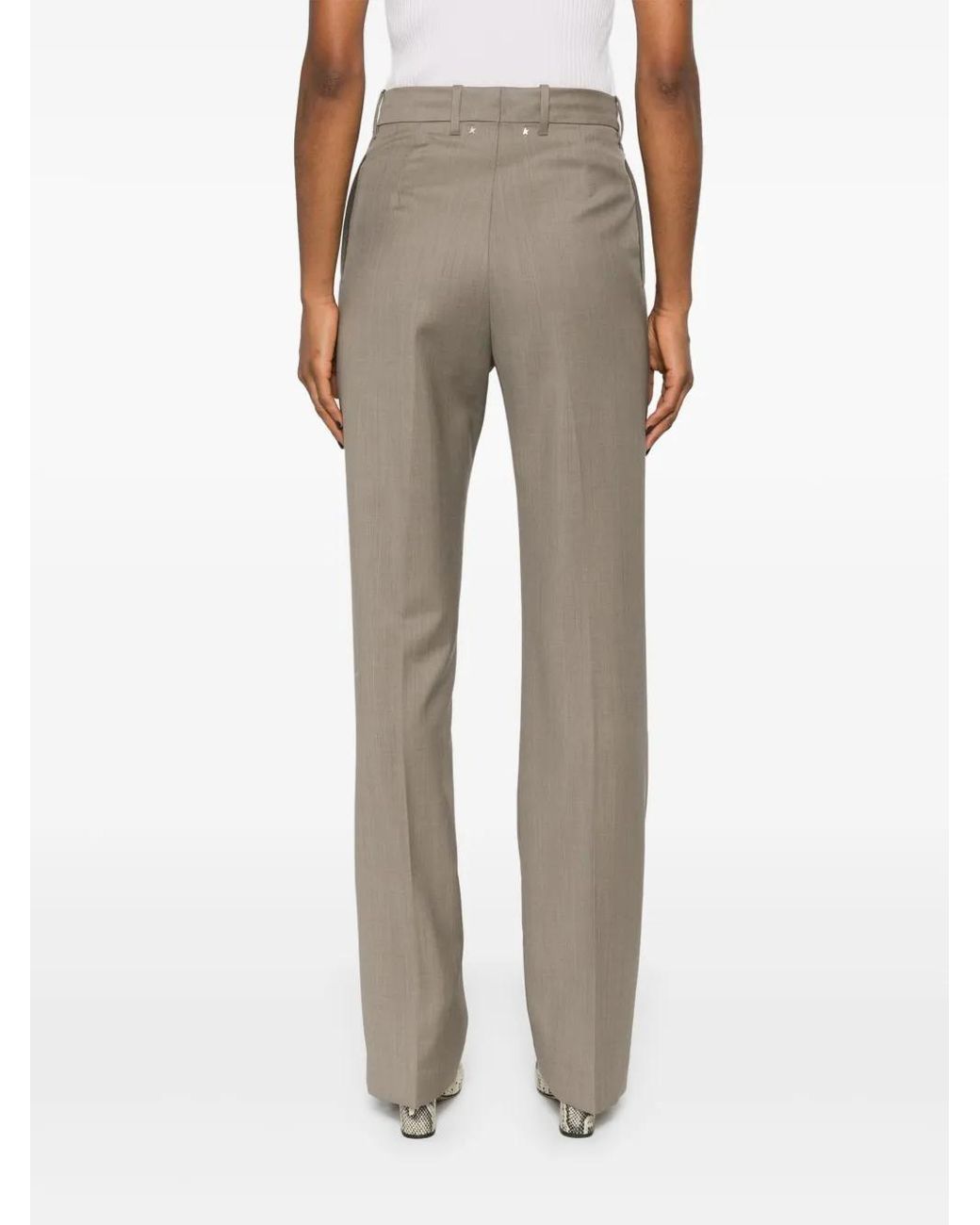Golden Goose Deluxe Brand Natural W's New Relaxed Pant Light Tailoring Wool Clothing