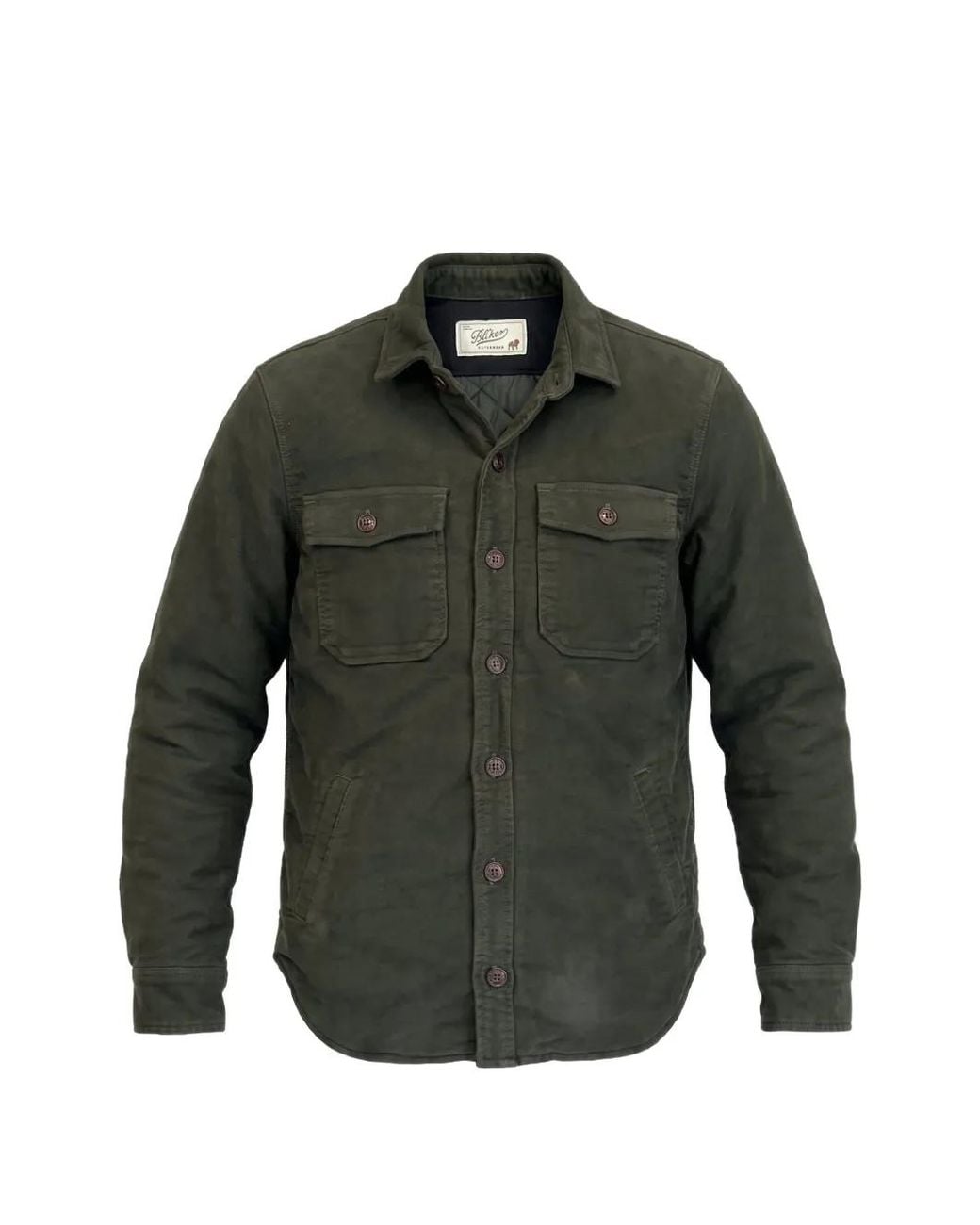 Bl'ker Gray Hunter Quilted Shirt Jacket for men