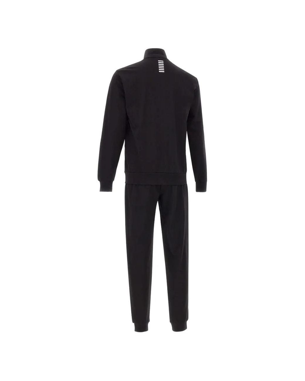 EA7 Blue Core Logo-Print Cotton Tracksuit for men