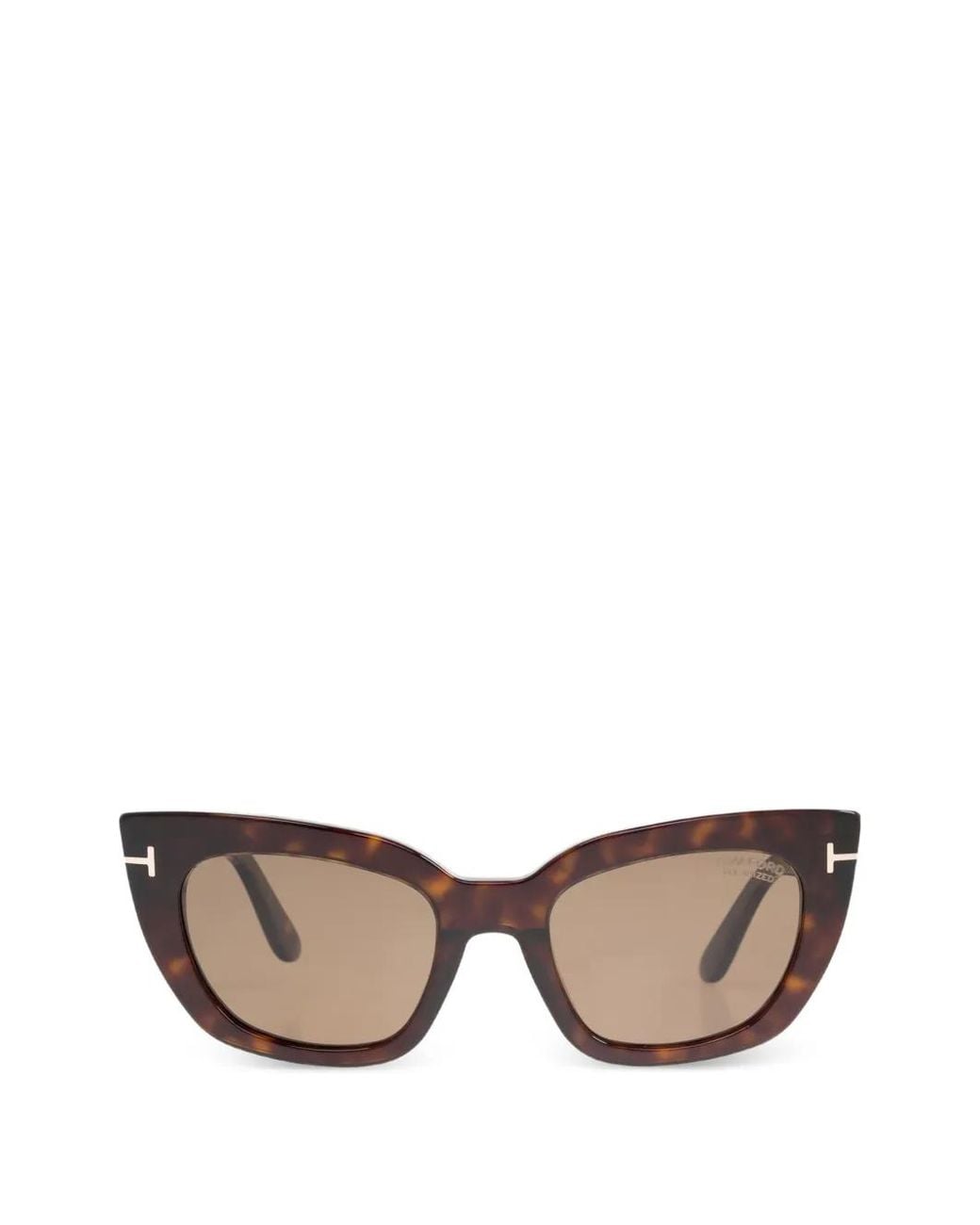 Tom Ford Black Tortoiseshell-Effect Cat-Eye Sunglasses