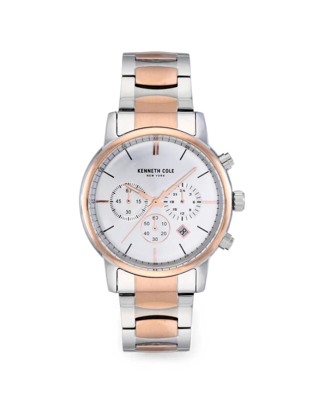 Kenneth Cole White Montre Chronograph Date Mm for men