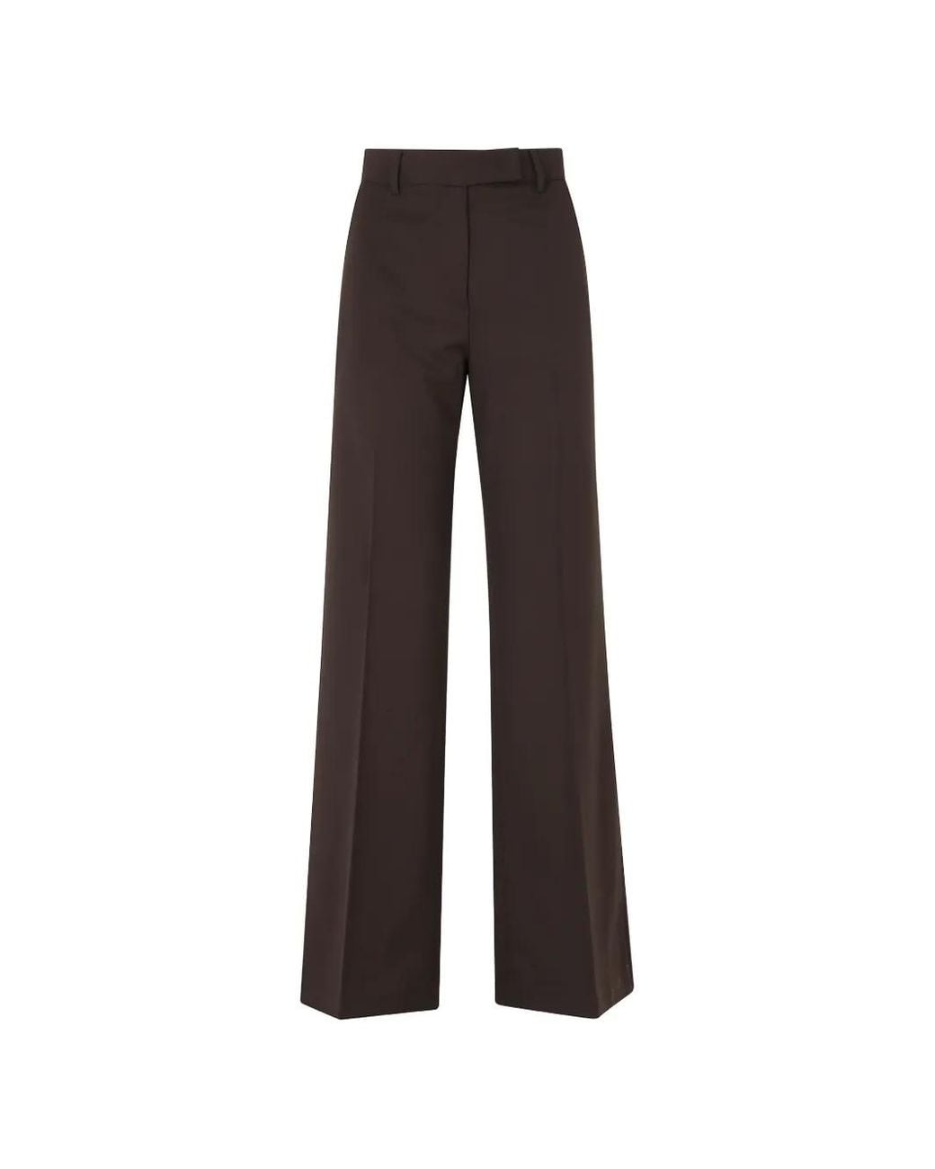 Seventy Brown Pantalon À Passants De Ceinture Et Plis Marqués