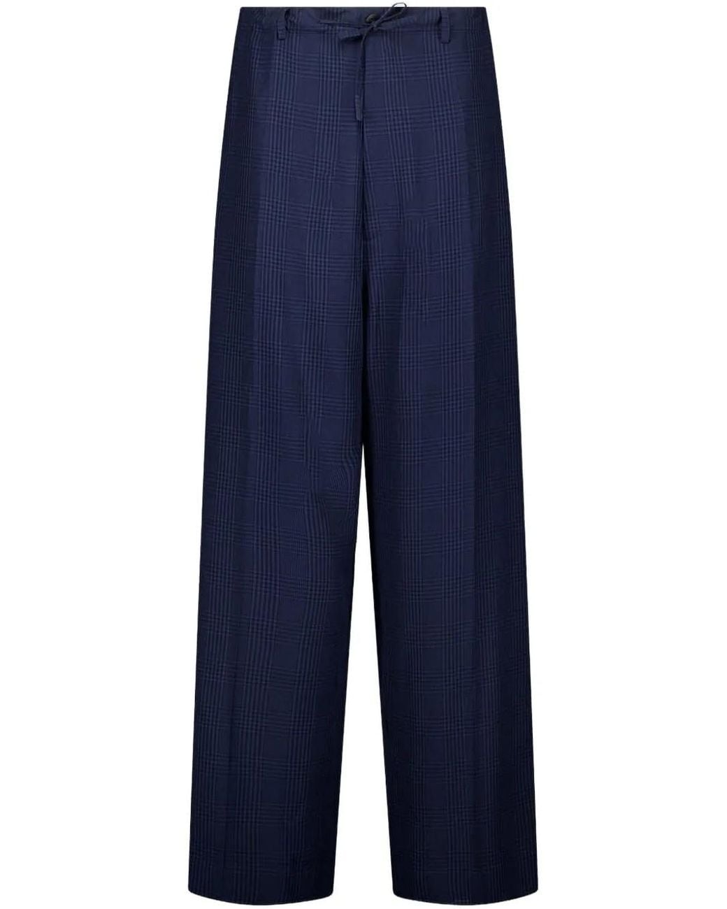 Balenciaga Blue Fluid Tailored Pants for men
