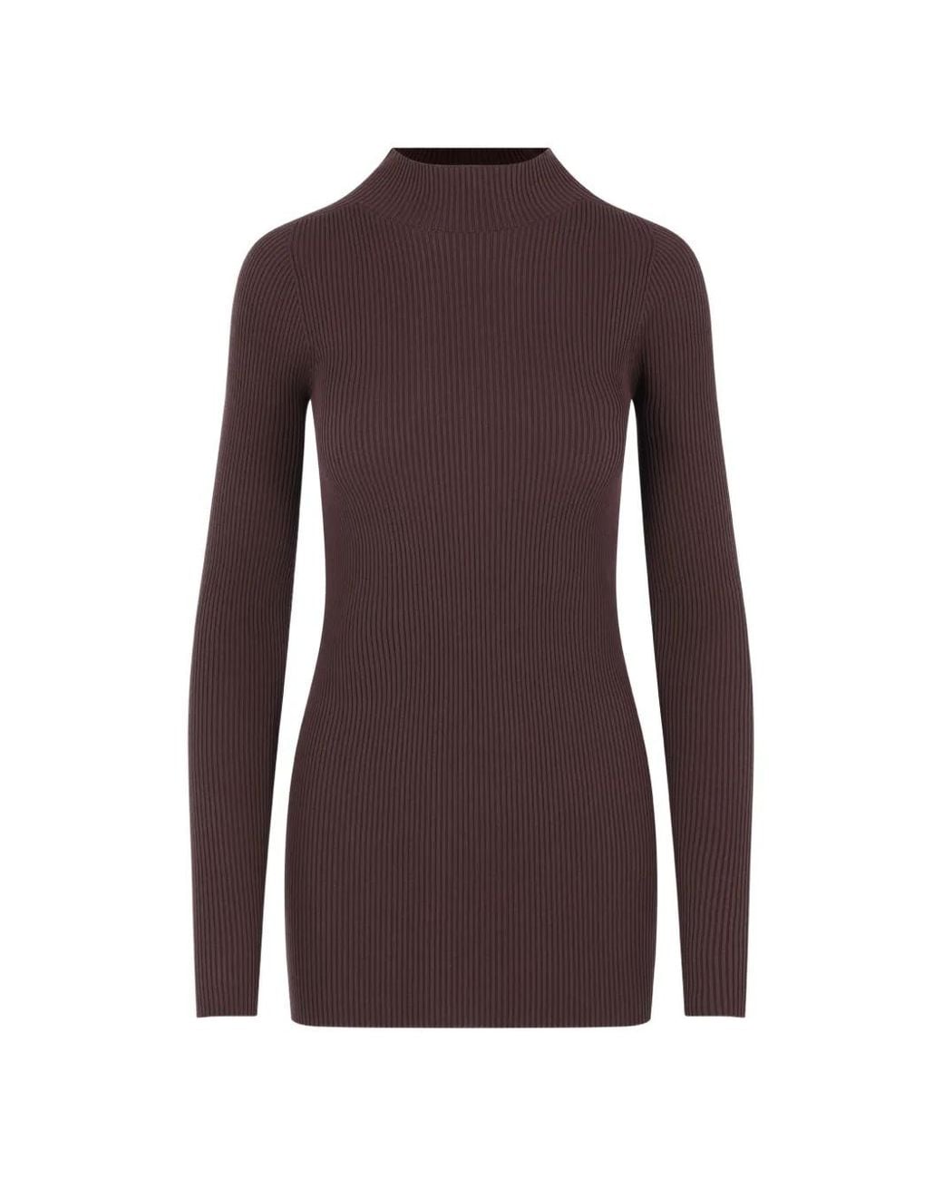 Rick Owens Purple Turtleneck Sweater