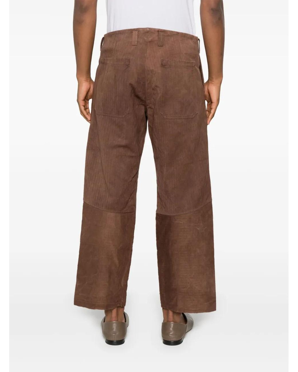 LOÏS DIONISIO Brown Panelled Trousers for men