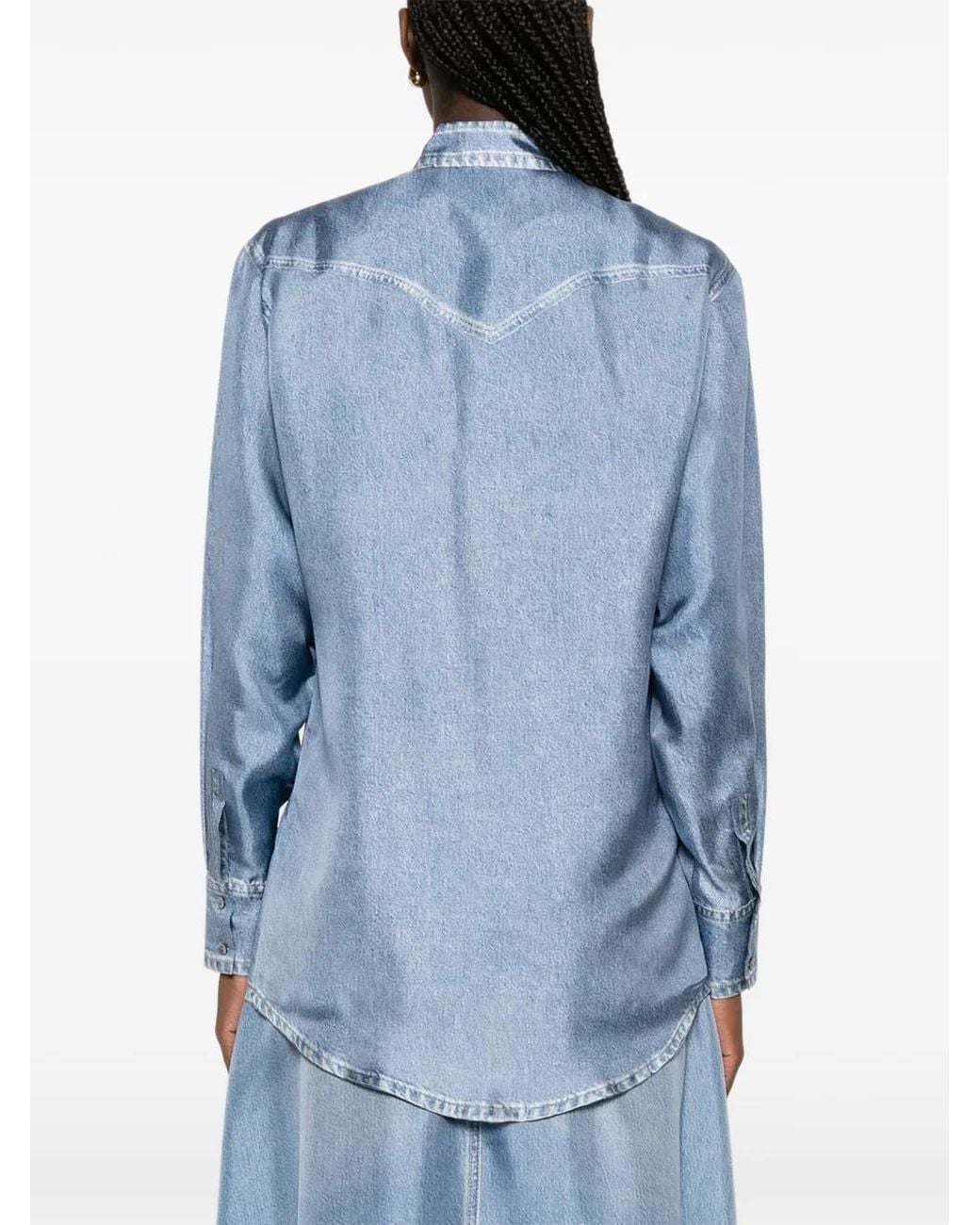Pierre Louis Mascia Blue Pocket Shirt