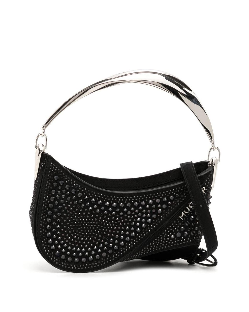 Mugler Spiral Curve 01 Top-handle Bag in Black | Lyst