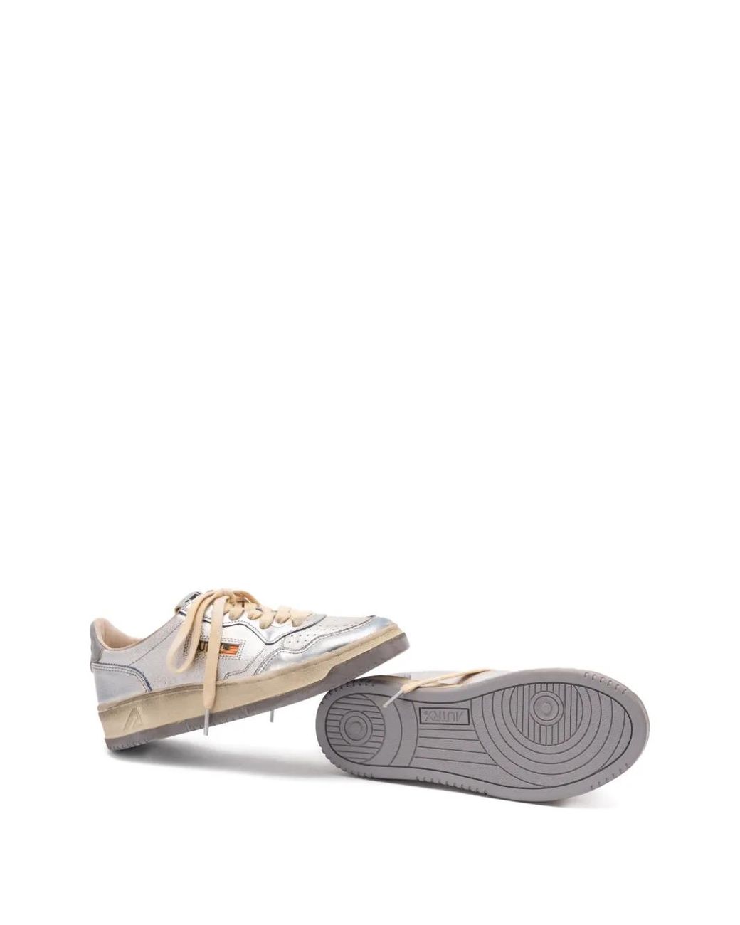 Autry White Perforated Sneakers