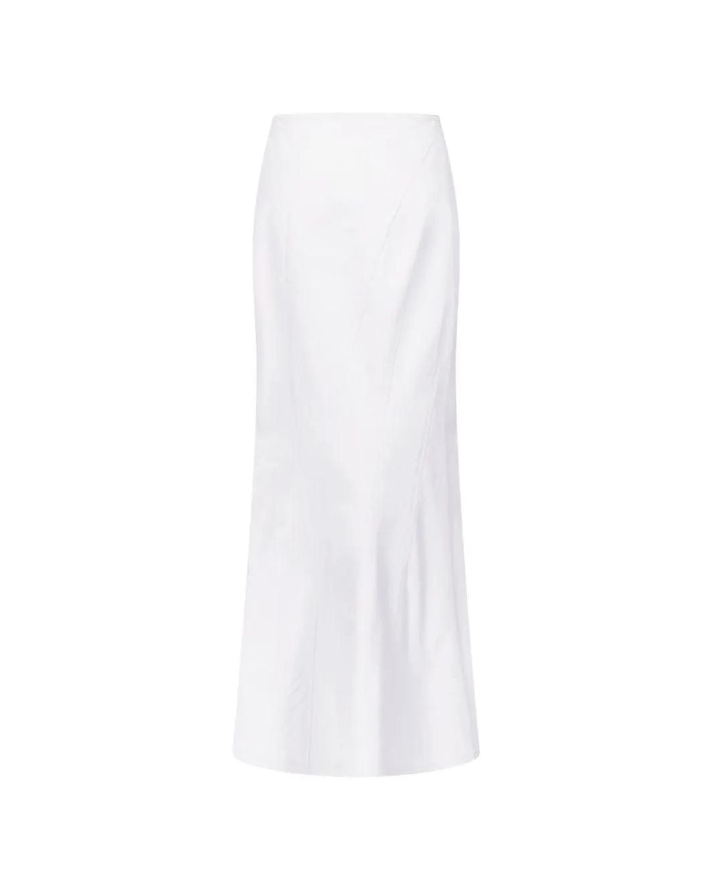 FFORME White Ora Panelled Maxi Skirt