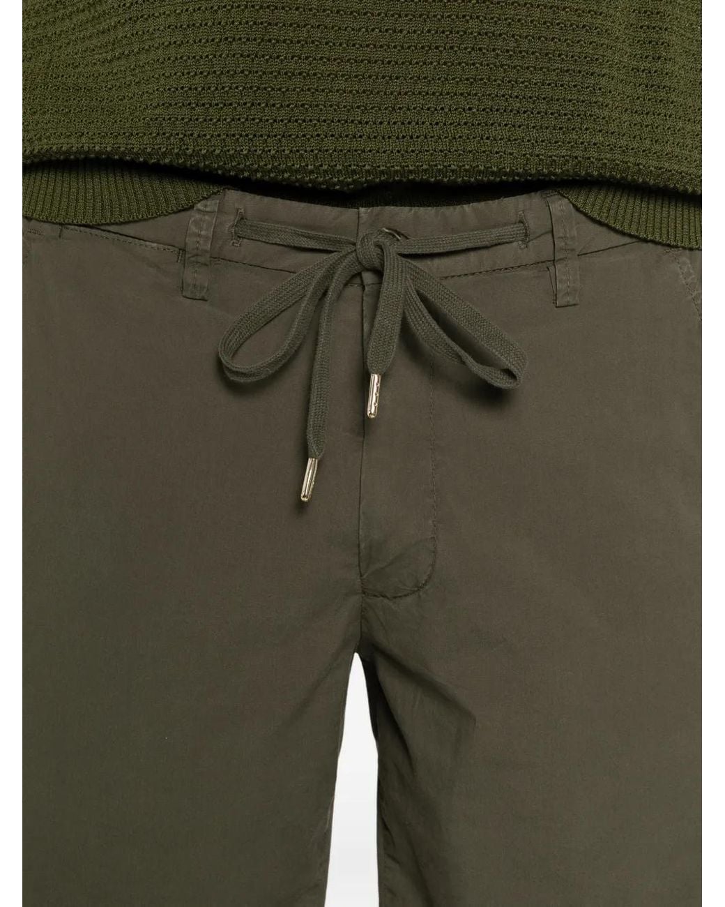 Briglia 1949 Green Drawstring Tailored Shorts for men