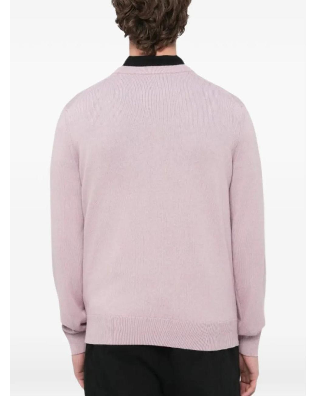Boss Pink Logo-Label Sweater for men