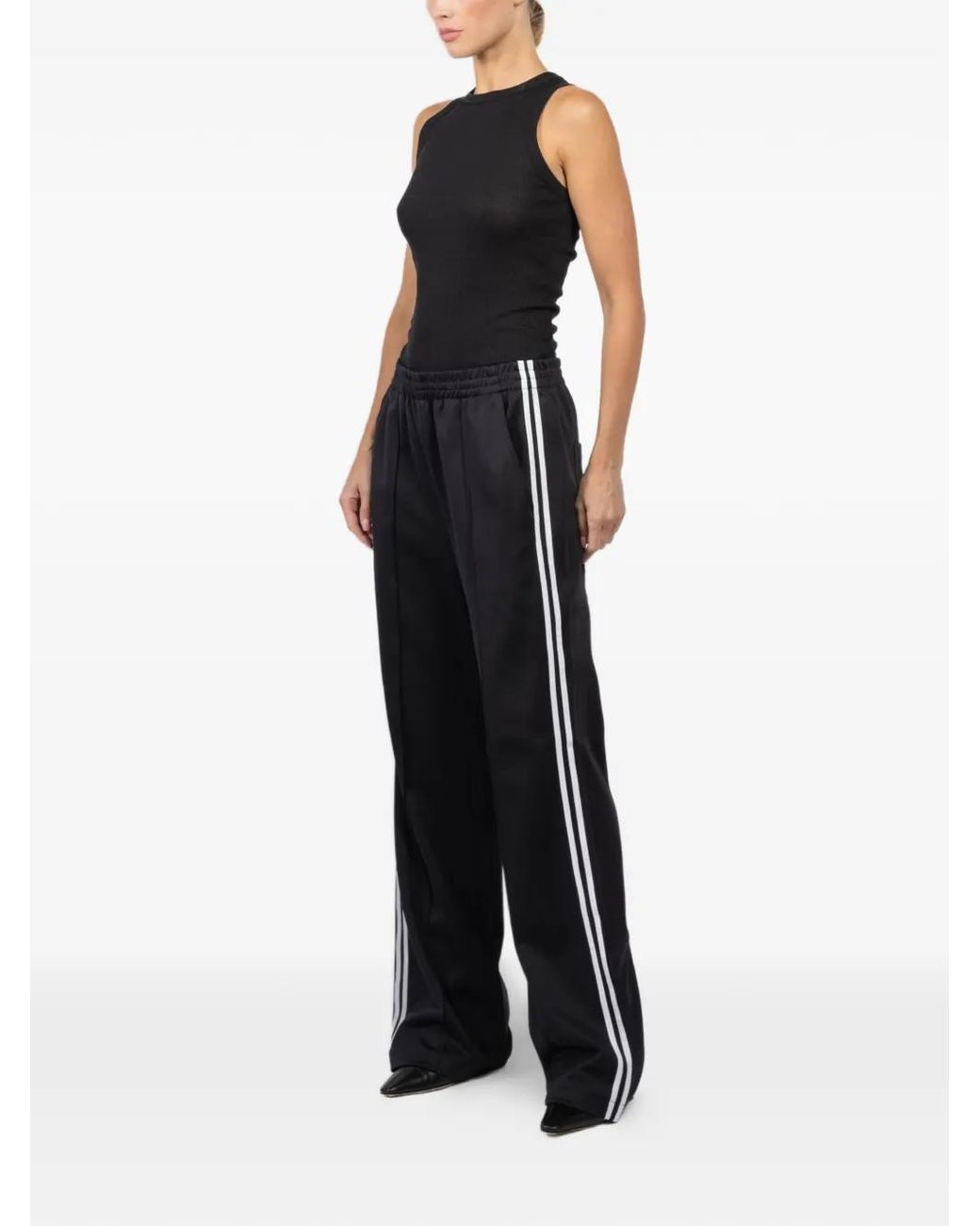 Tibi Black Scottie Track Pants