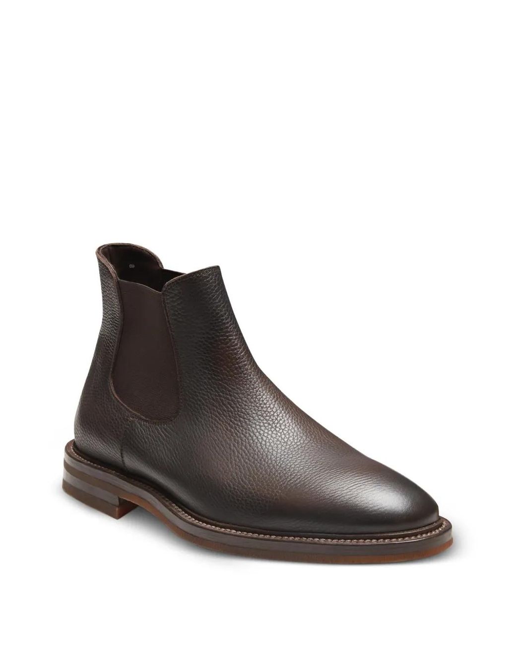 Fratelli Rossetti Brown Bottines Chelsea En Cuir Grainé for men