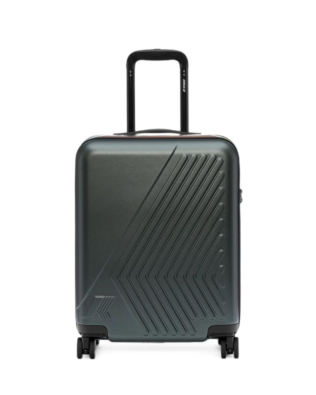 K-Way Black Eudoxie Logo-Embossed Suitcase