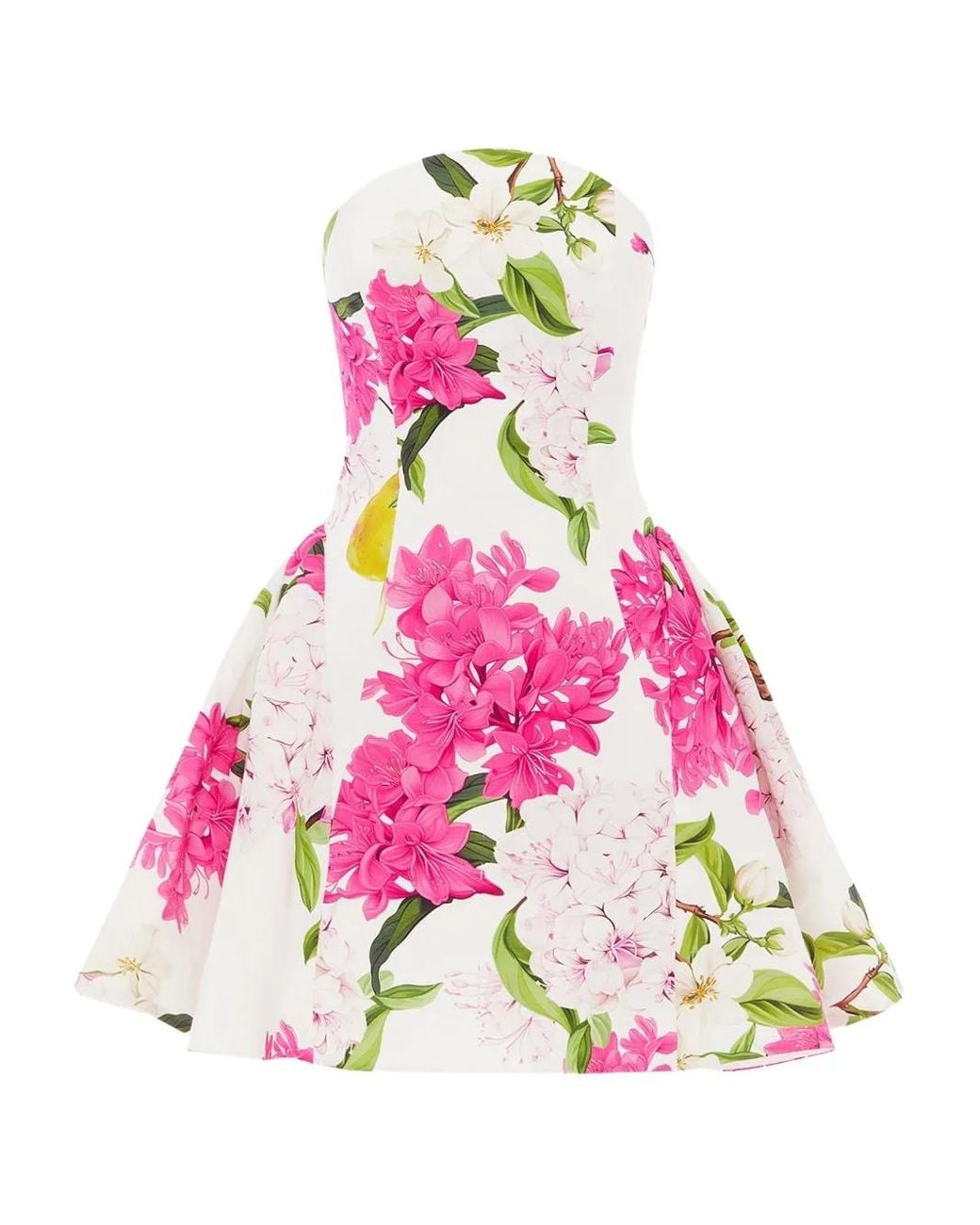 LEO LIN Pink Reese Floral-Print Mini Dress