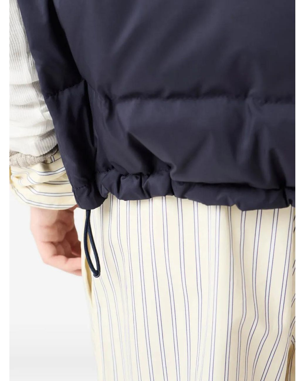 Miu Miu Blue Down-Filled Technical Gilet