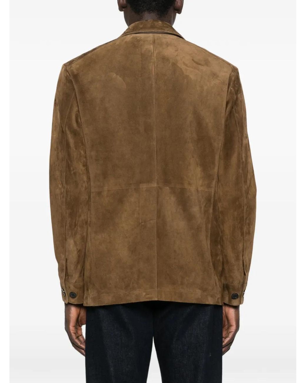 Tom Ford Brown Suede Military Jacket for men