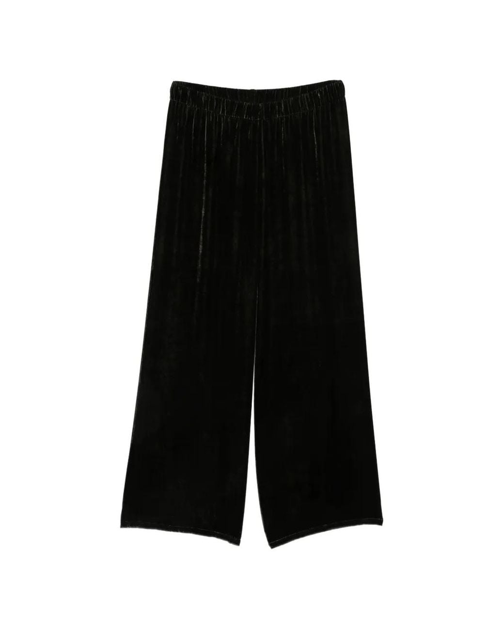 Avant Toi Black Velvet Elasticated Trousers