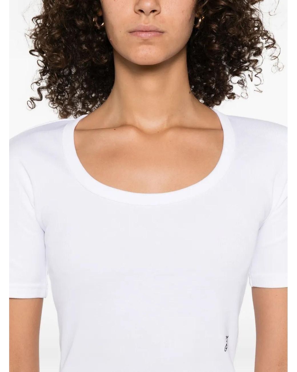 Jacquemus White Scoop-Neck Cotton T-Shirt
