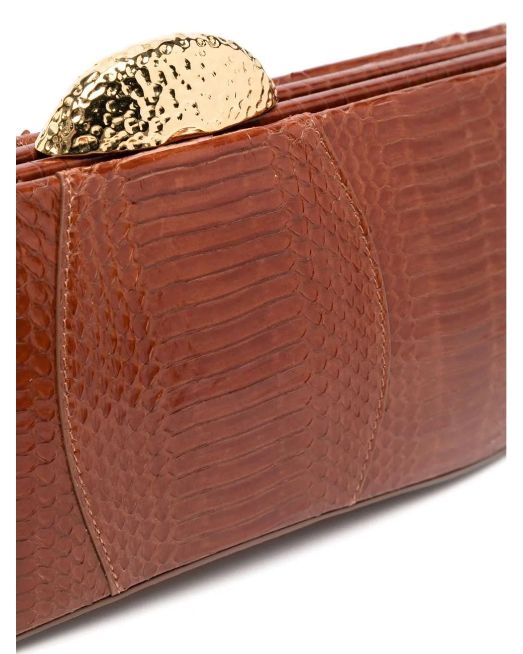 Giuseppe Zanotti Brown Eve Clutch Bag