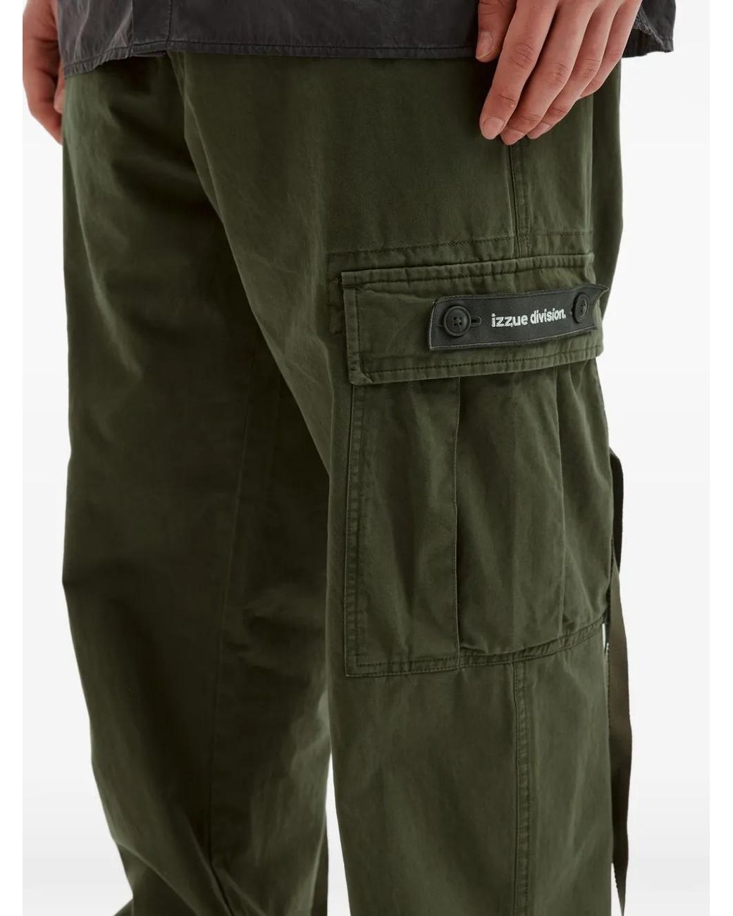 Izzue Green Pantalon À Poches Cargo for men