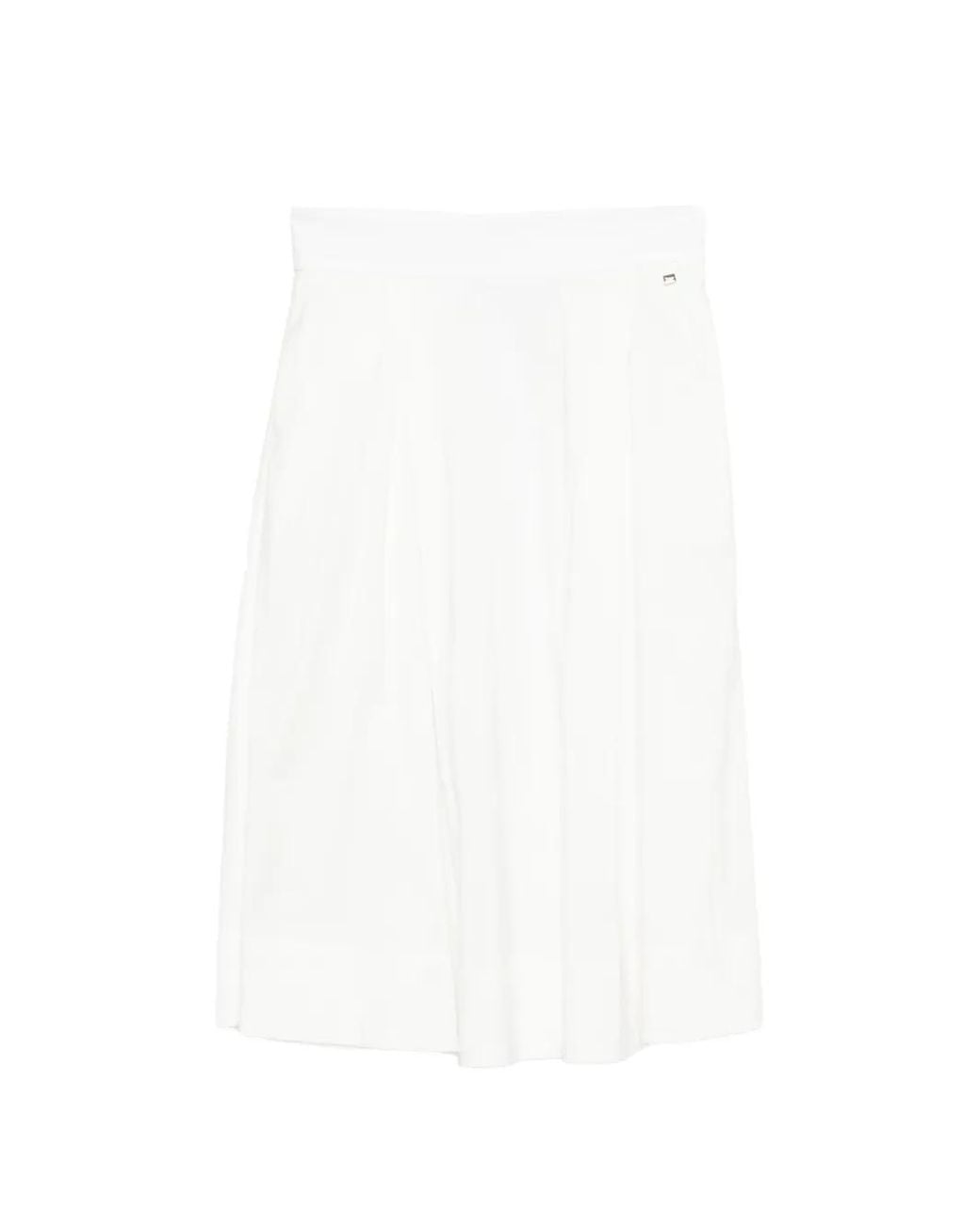 Herno Midi-Plooirok in het White