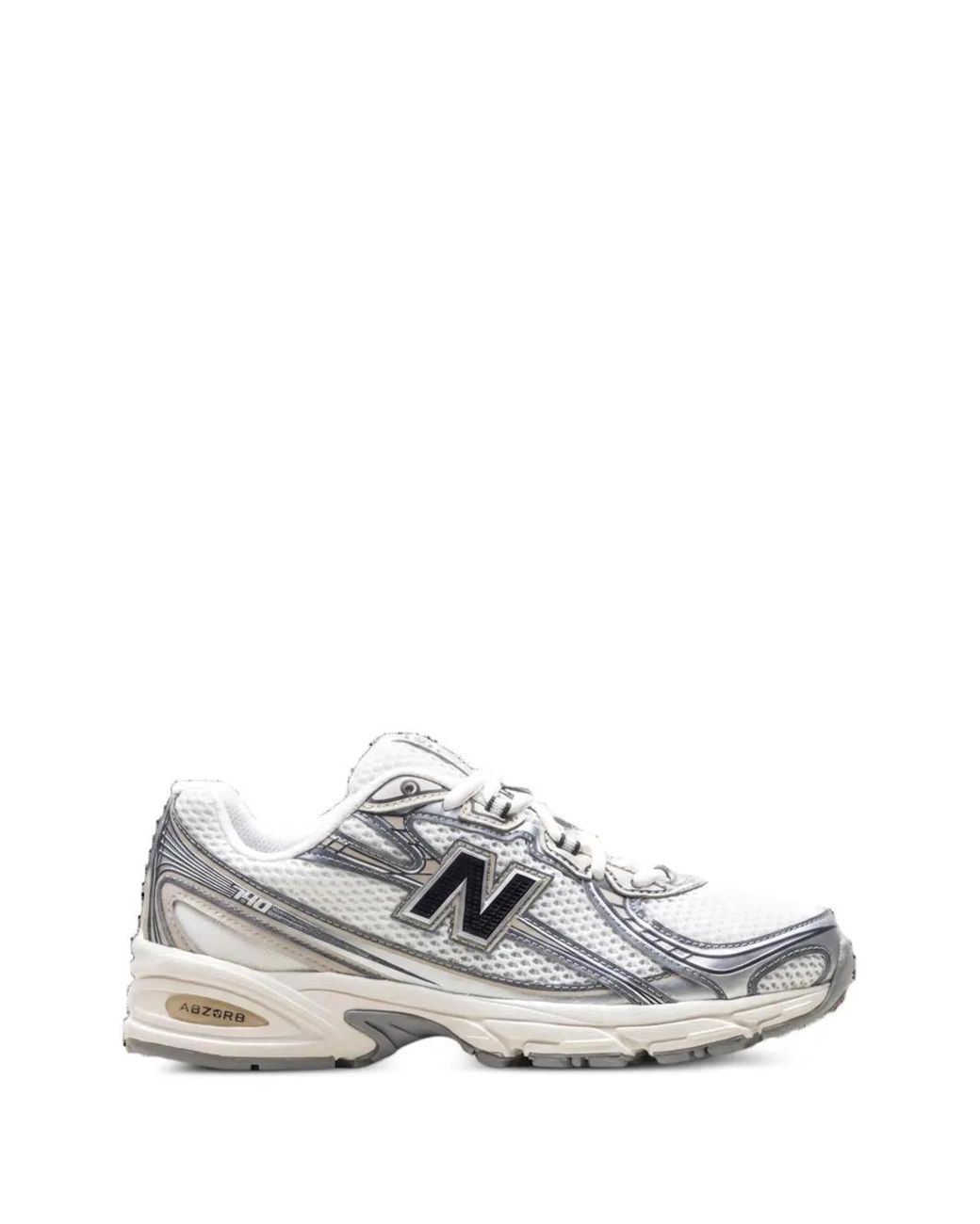 New Balance White 740 Mesh Sneakers for men