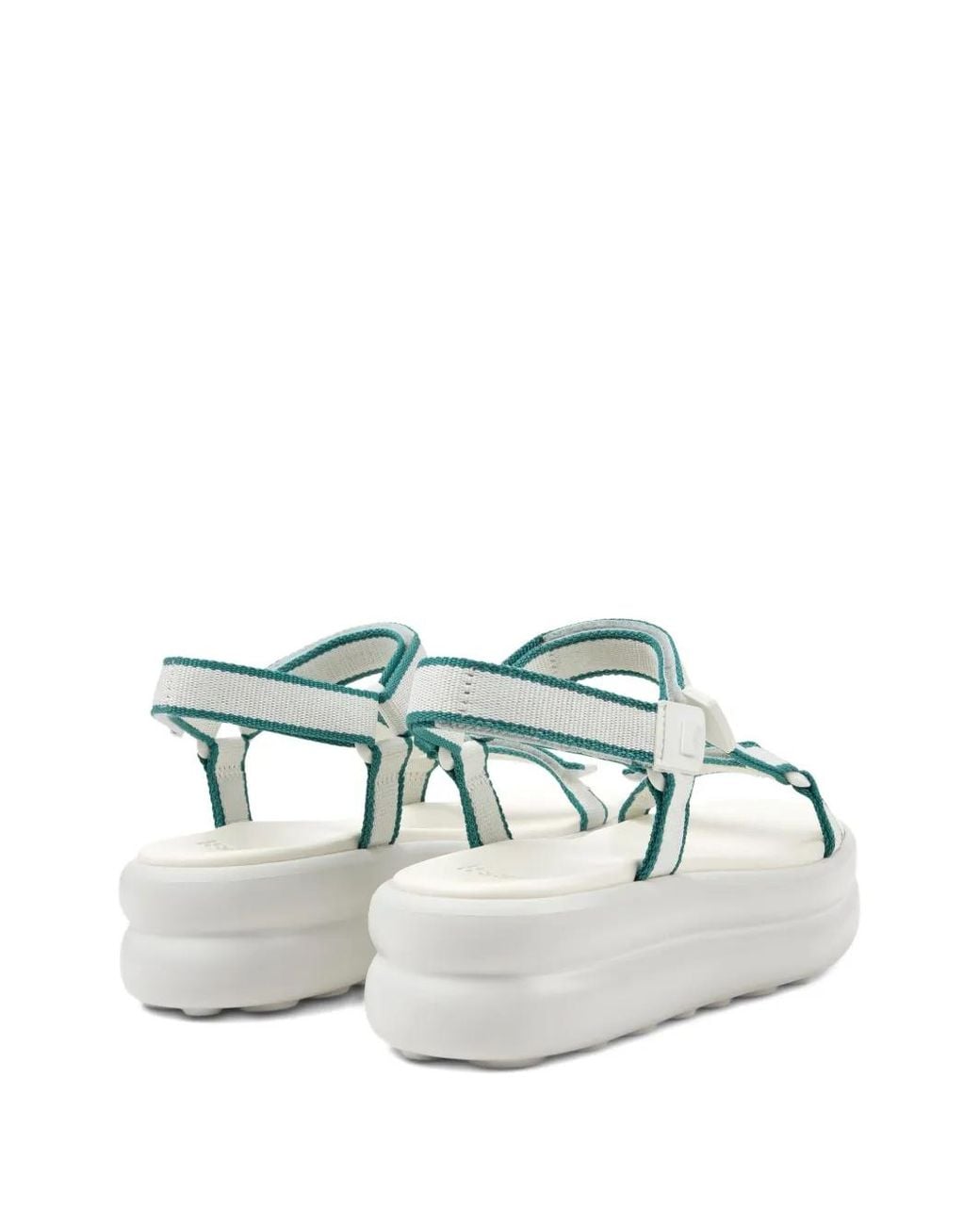 Camper White Pelotas Flota Up Platform Sandals