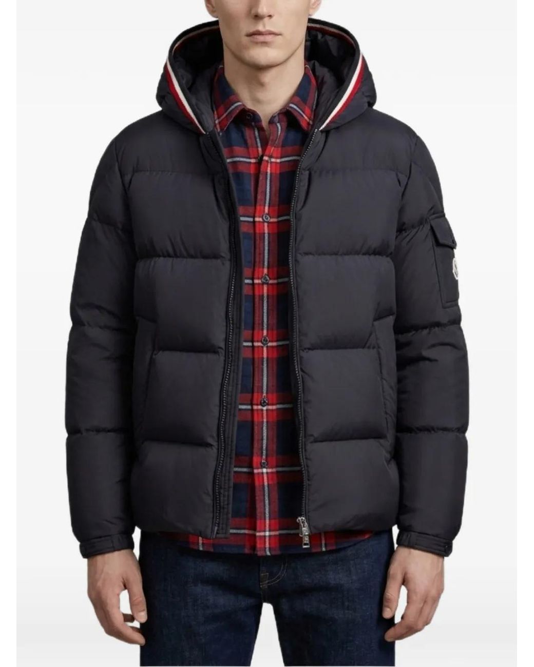 Moncler Black Lacfroid Quilted Down Jacket for men