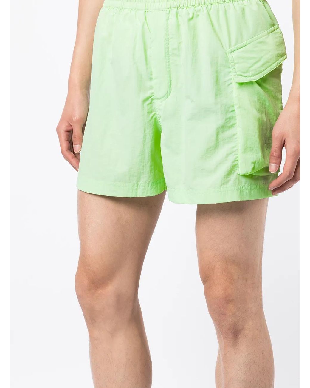 Y-3 Green Utility Swimming Shorts for men