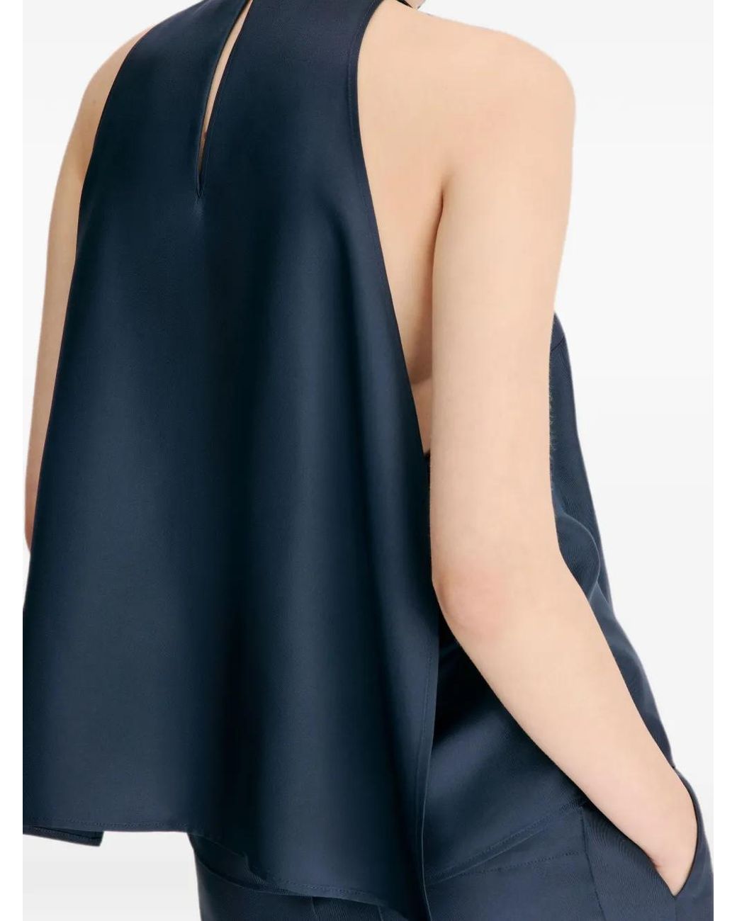 Loulou de Saison Blue Cami Silk Top
