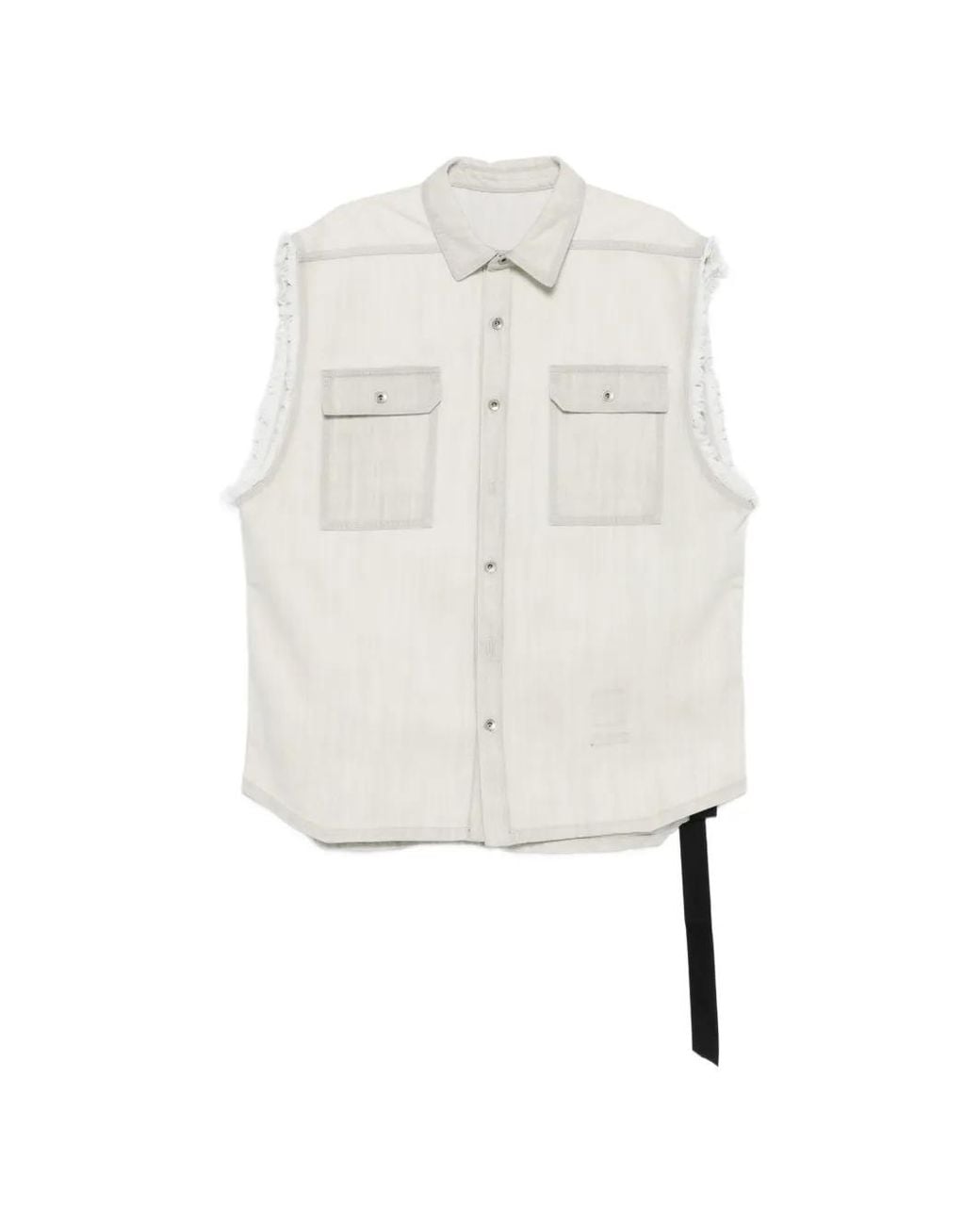 Rick Owens White Sl Tommy Jumbo Outershirt for men