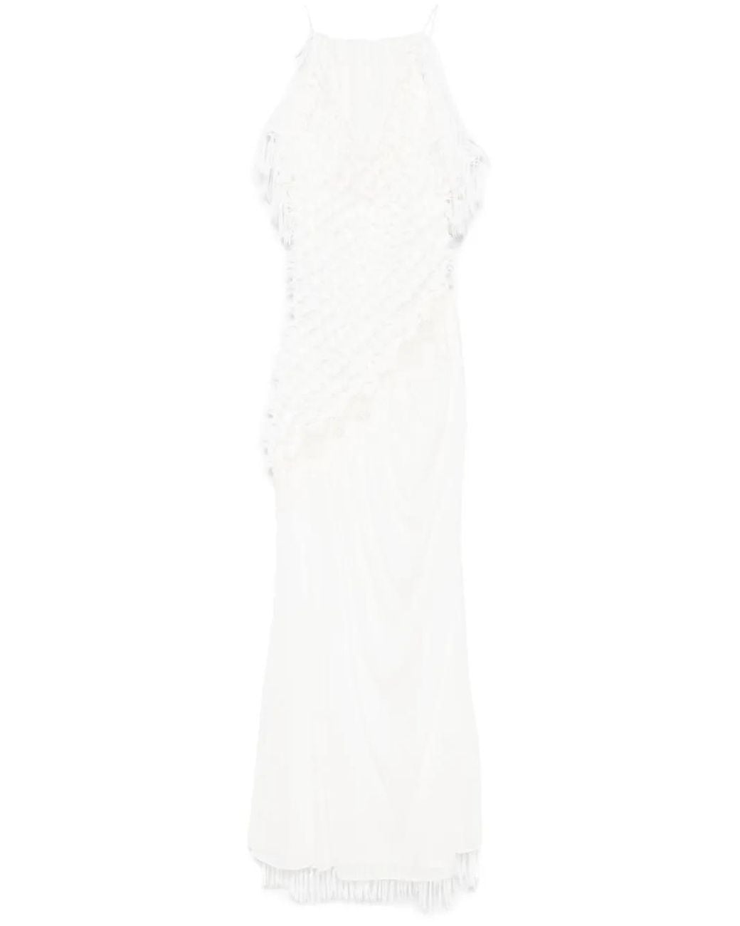 Christopher Esber White Urchin Midi Dress