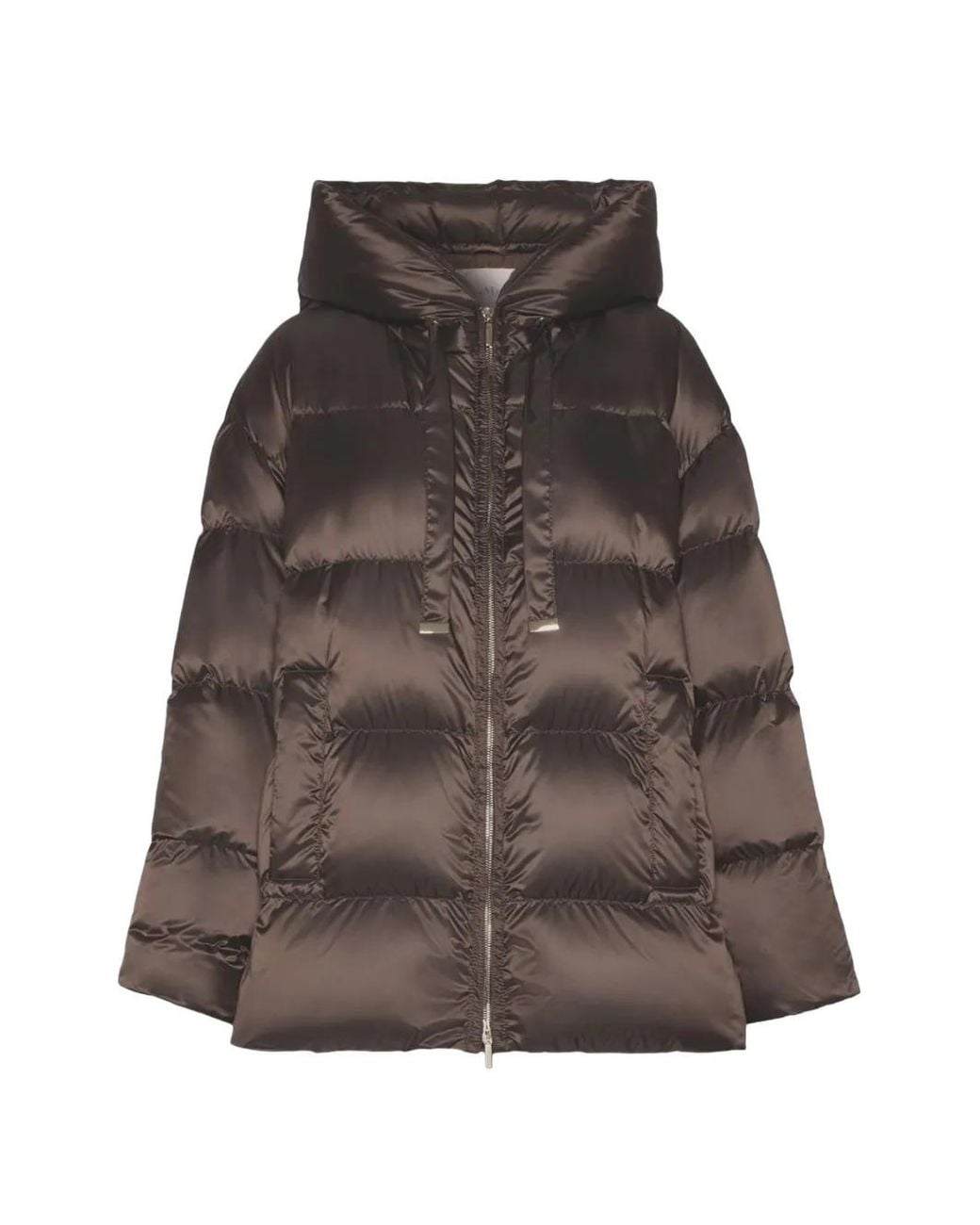 Max Mara Brown Short Roomy Puffer Jacket