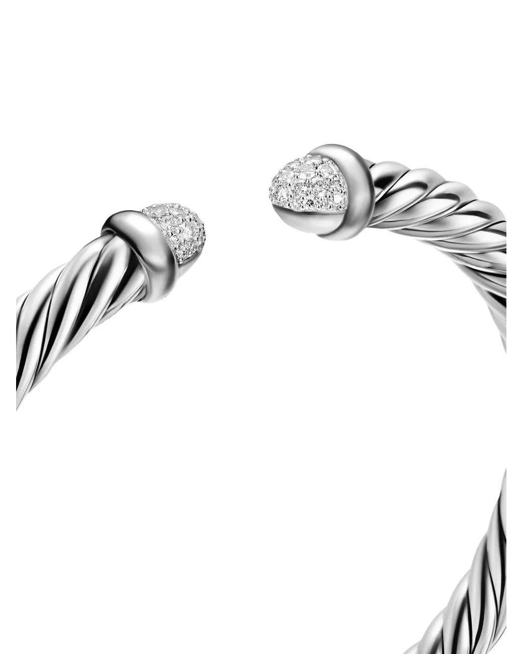 David Yurman White Cable Flex Bracelet