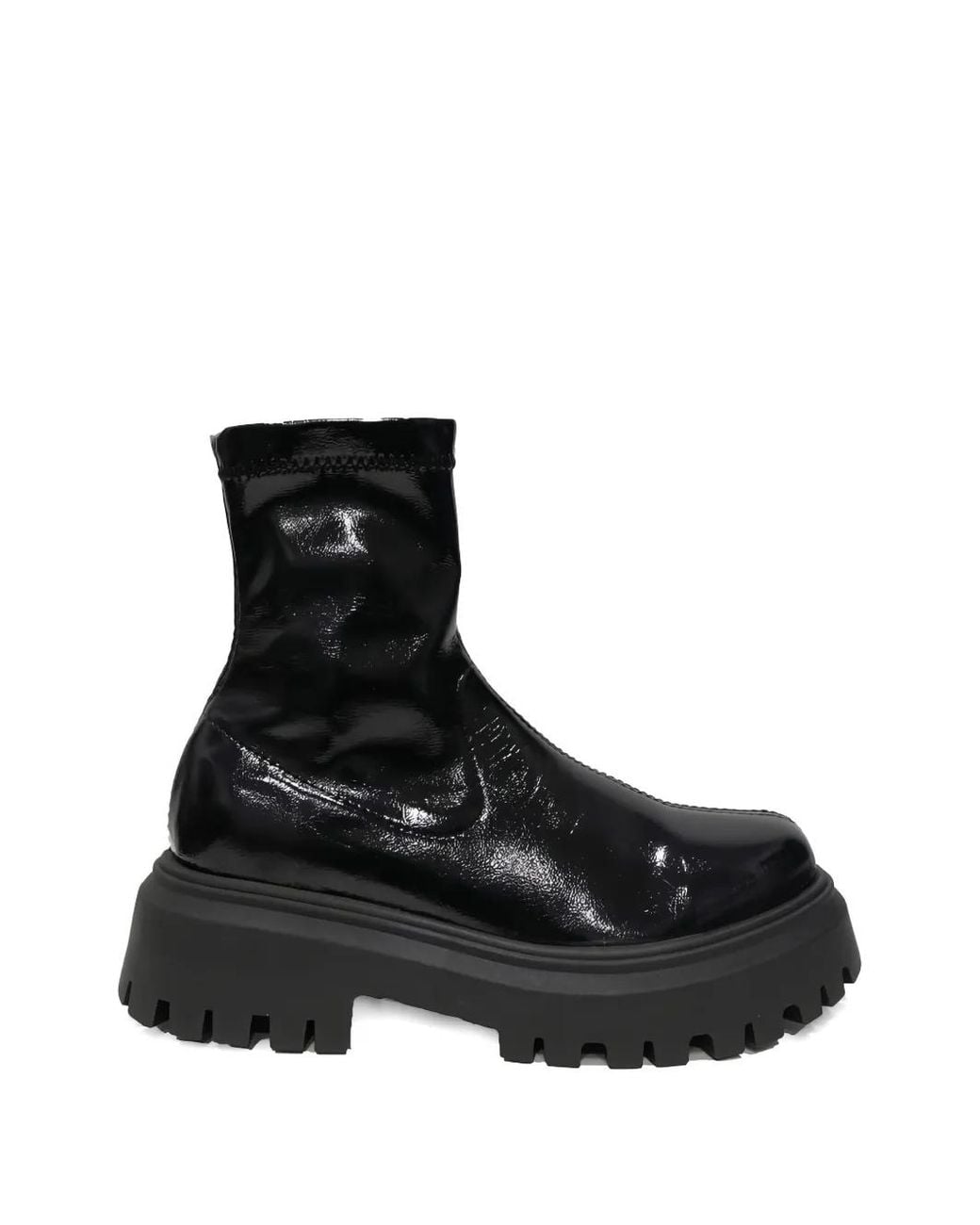 Altercore Black Morrigan Stiefeletten Mit Knitteroptik