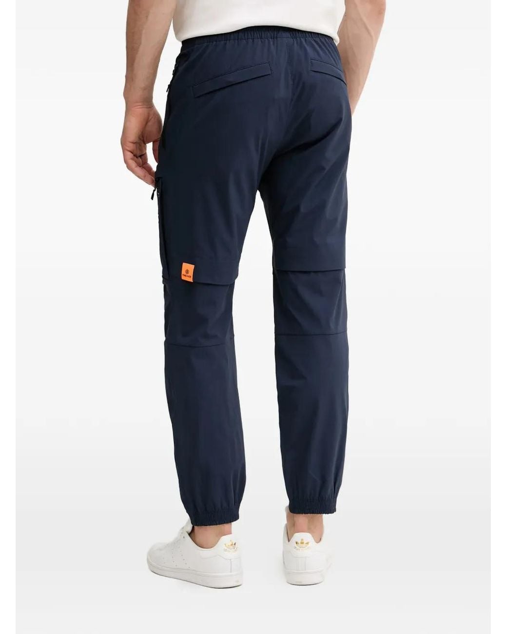 Bogner Fire + Ice Blue Ludwig Logo-Patch Elasticated-Cuff Track Pants for men