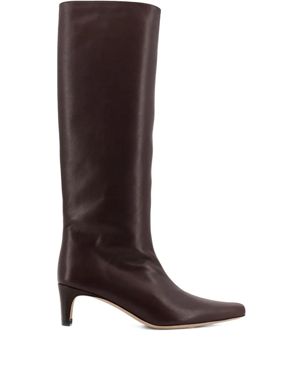 Staud Brown Wally Pointed Leather Boots