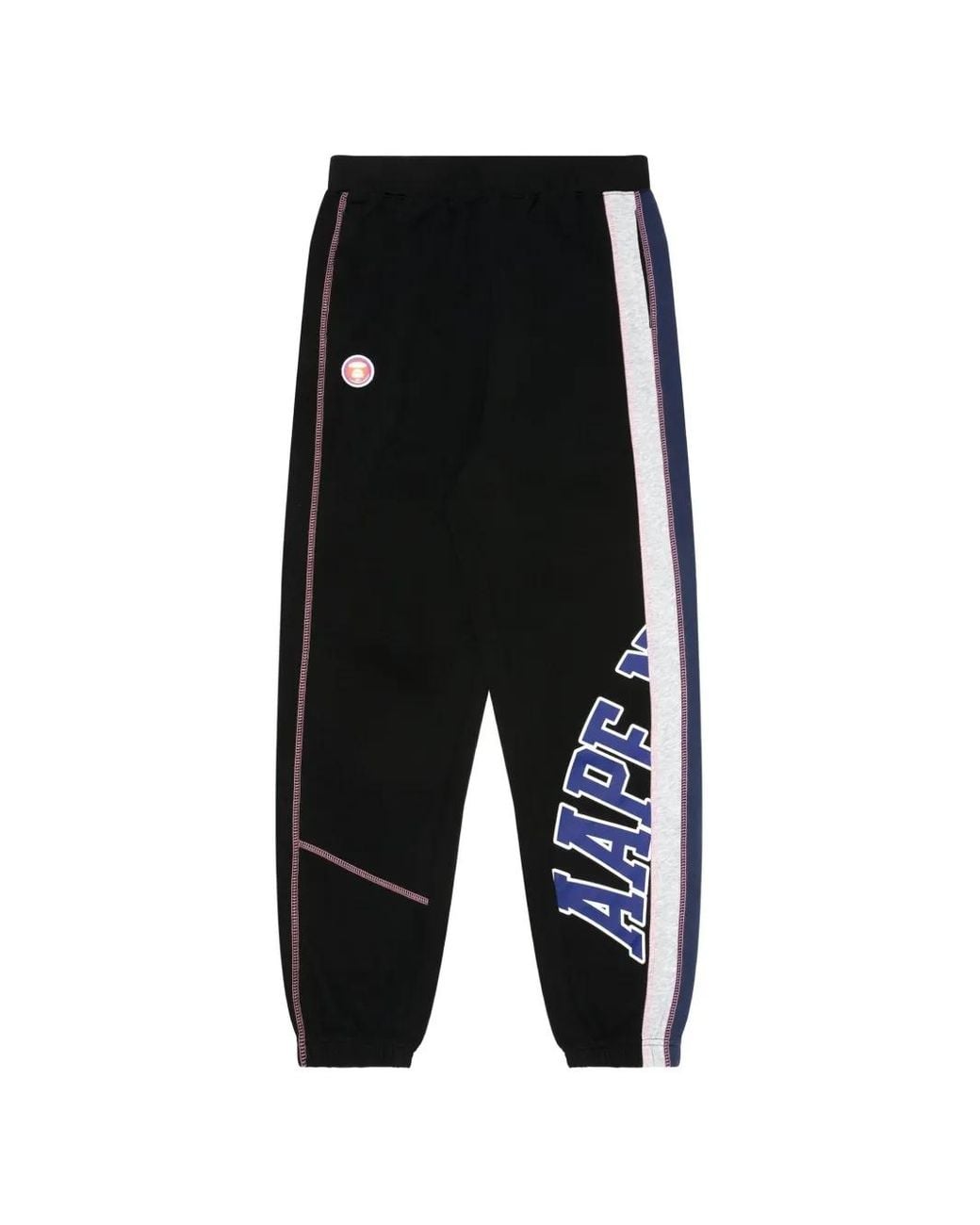 If Printable Aape By A Bathing Ape Moonface Lettering Track Pants in Black | Lyst