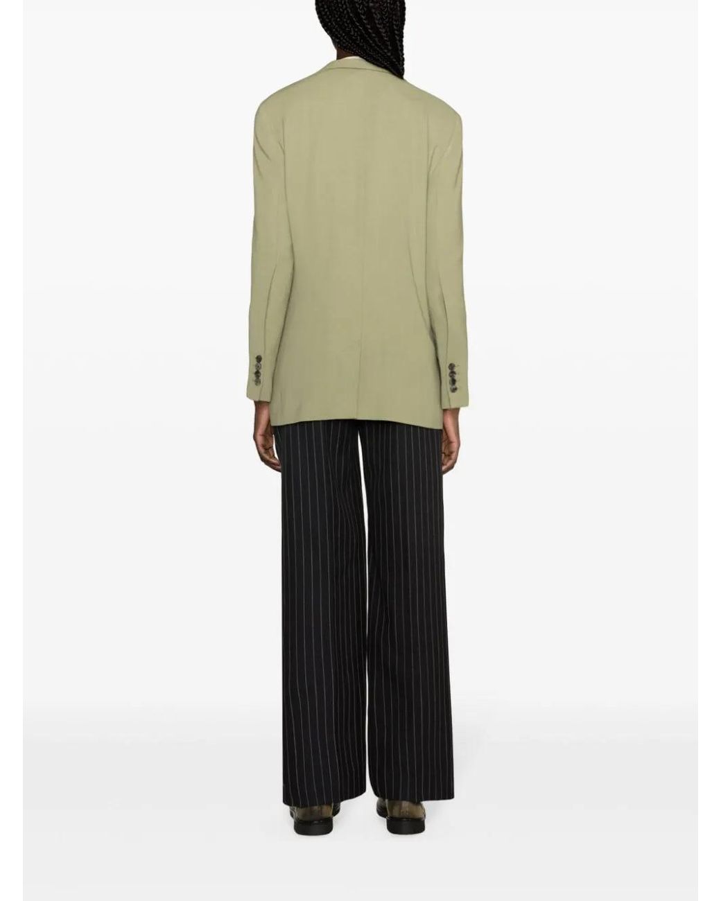 AMI Green Einreihiger Blazer