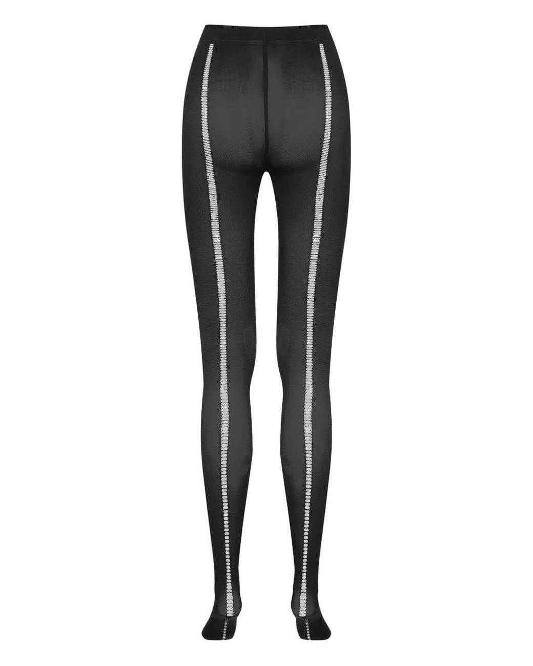 Maison Close Black Infinite Line Tights