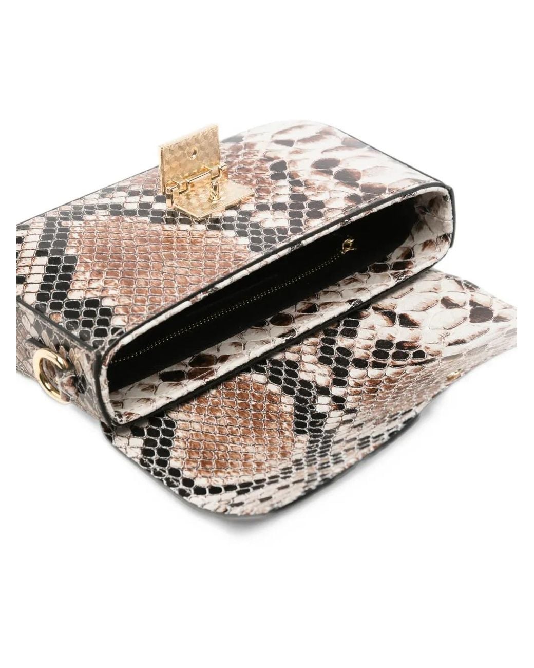 Marc Ellis Natural Snakeskin-Effect Shoulder Bag