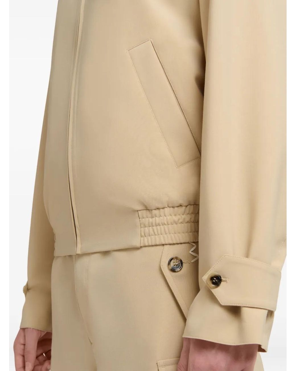 Marni Natural Logo-Embroidered Jacket for men