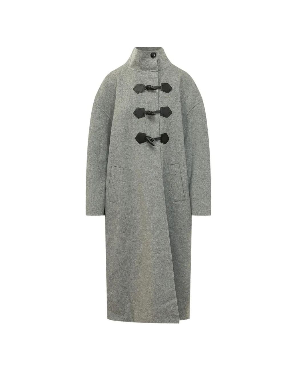 Ba&sh Gray Manteau Kaya À Fermeture Brandebourg
