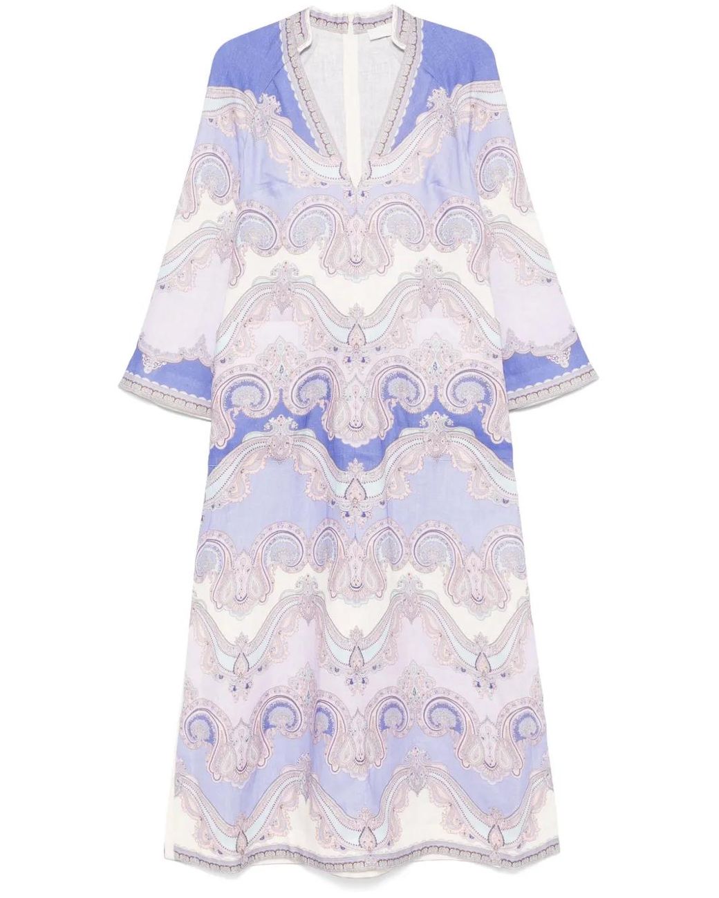 Zimmermann 'Maxine' Tunic Midi Dress in White | Lyst