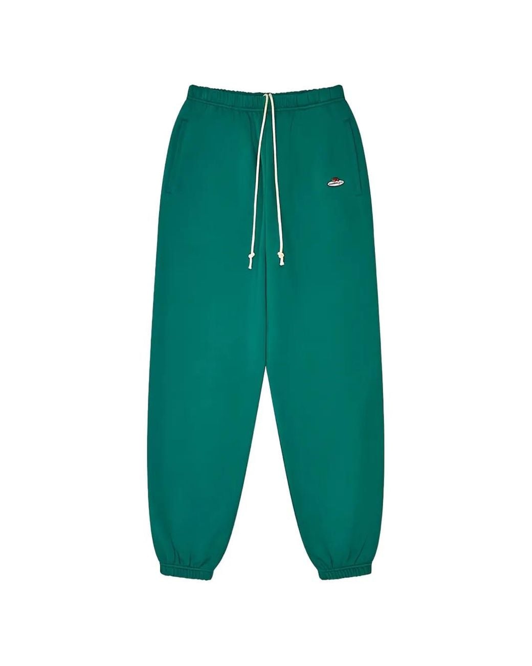 HOMMEGIRLS Green X Fruit Of The Loom Logo-Patch Drawstring Track Pants