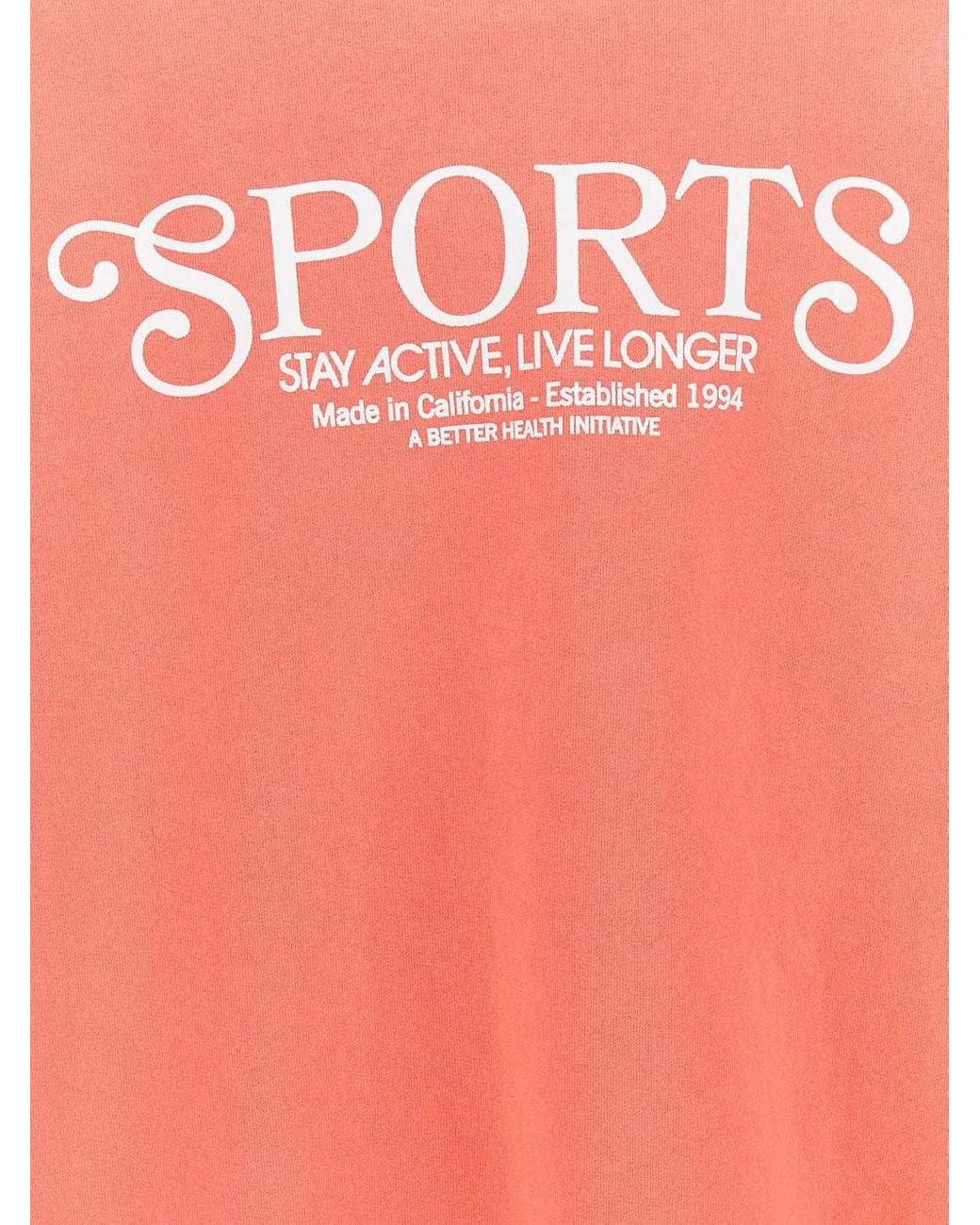 Sporty & Rich Pink Sports Sweatshirt