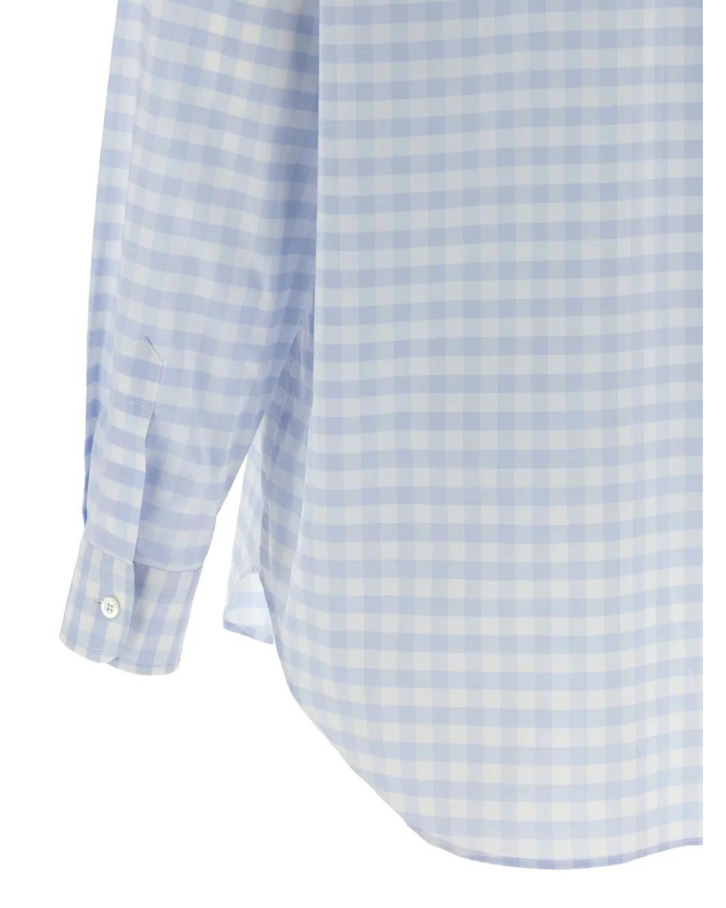 Moschino Blue Heart Vichy Shirt