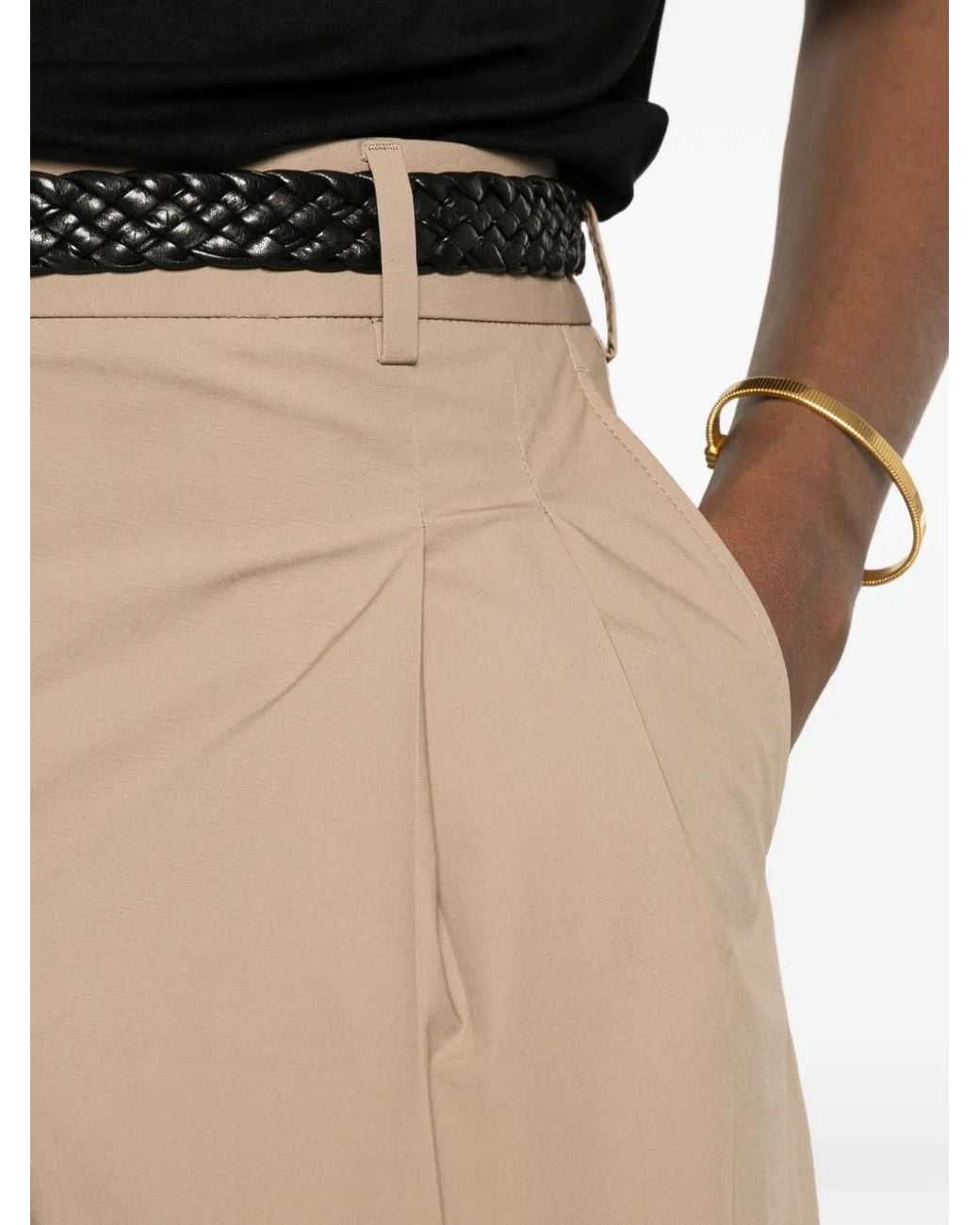 Cellar Door Natural Wendy Pleated Trousers